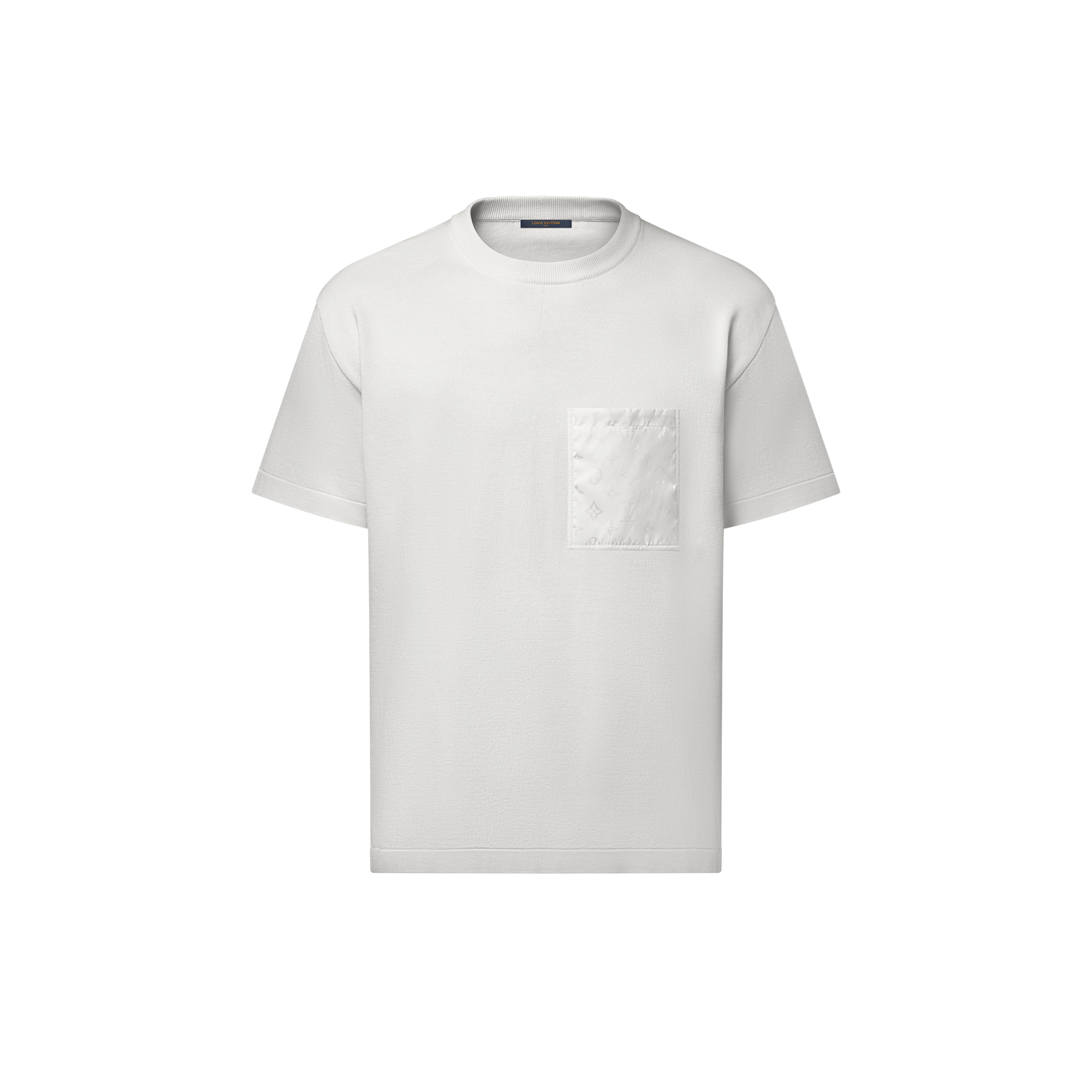 Louis Vuitton ホワイト Tシャツ 半袖 Louis Vuitton LV Monogram Embroidered Cotton T-Shirt White